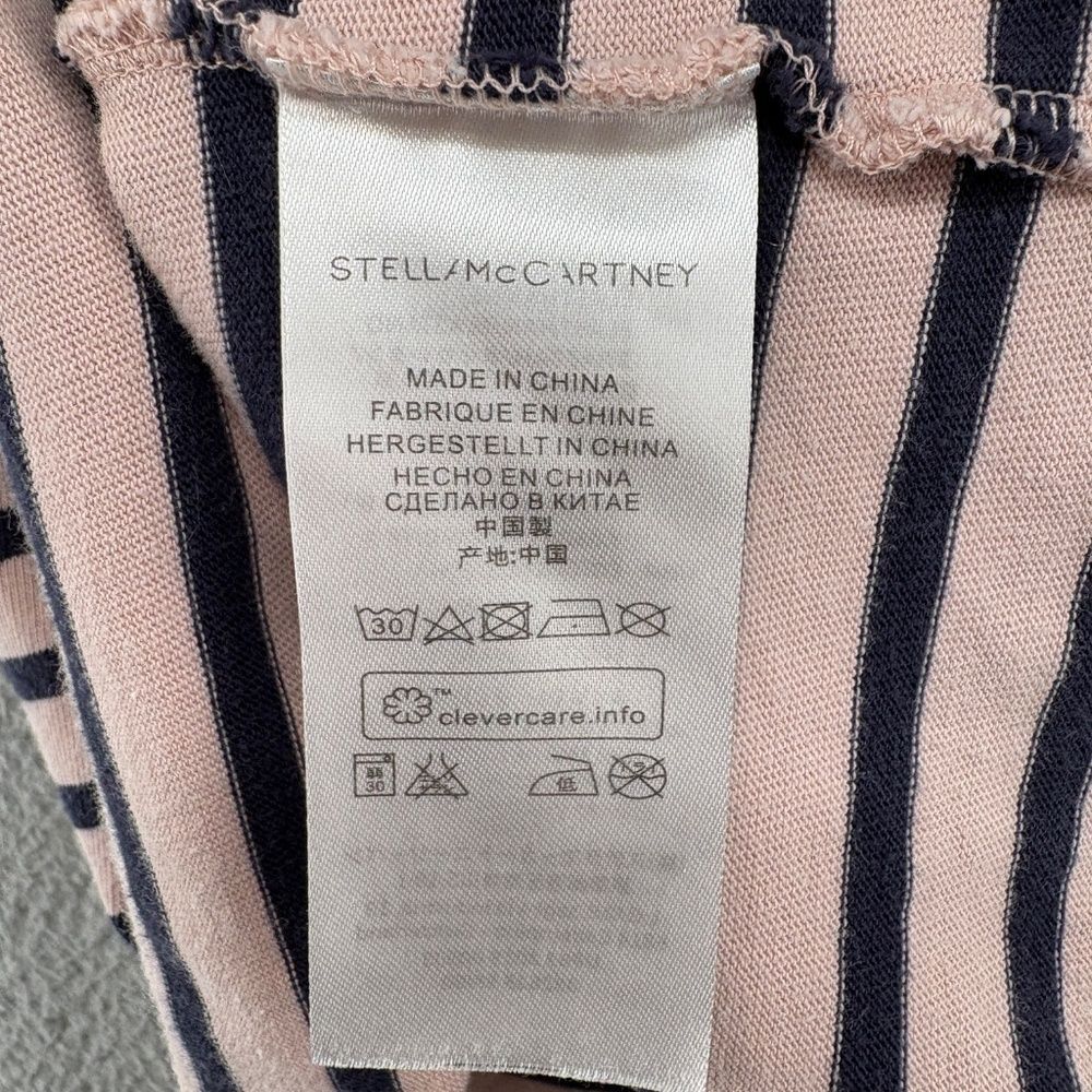 Stella McCartney Kids 18M Pink Navy Striped Star Applique Dress - Picture 8 of 11